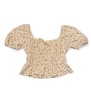 Active USA Floral Top Purple Small​​​